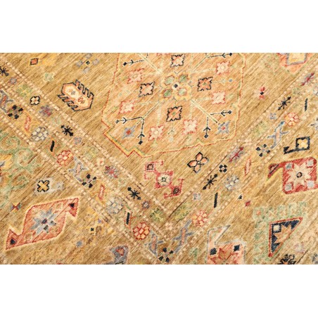 Tappeto Kazak Fine Pakistan marrone bianco 279x374