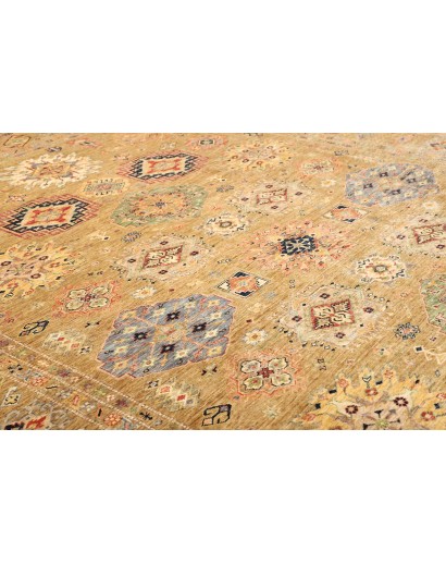 Tappeto Kazak Fine Pakistan marrone bianco 279x374