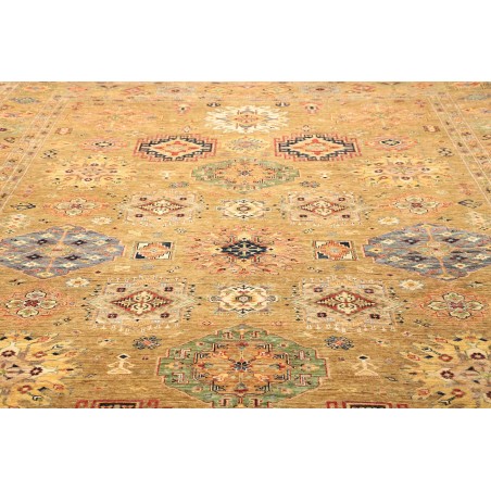 Tappeto Kazak Fine Pakistan marrone bianco 279x374