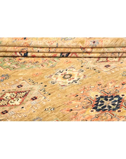Tappeto Kazak Fine Pakistan marrone bianco 279x374