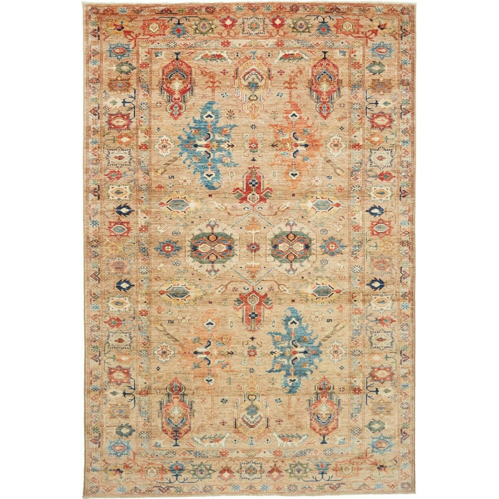 Tappeto Kazak Fine Pakistan marrone 200x298 Tappeto Kazak Fine Pakistan marrone 200x298