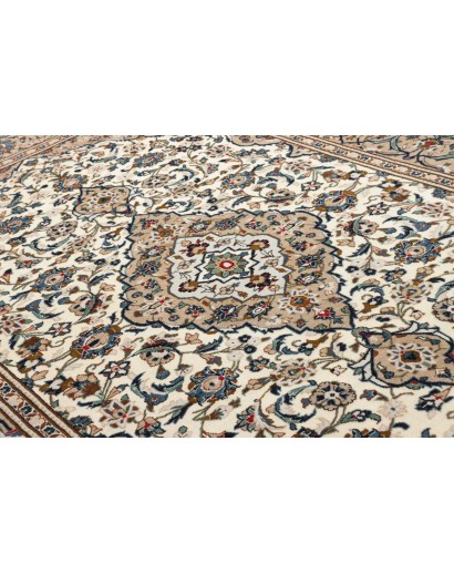 Tappeto Kashan Persia beige marrone 197x306
