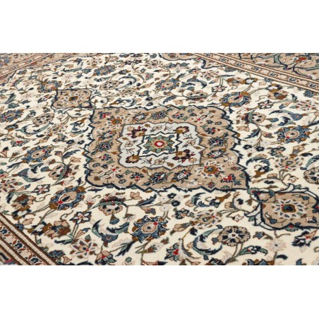Tappeto Kashan Persia beige marrone 197x306