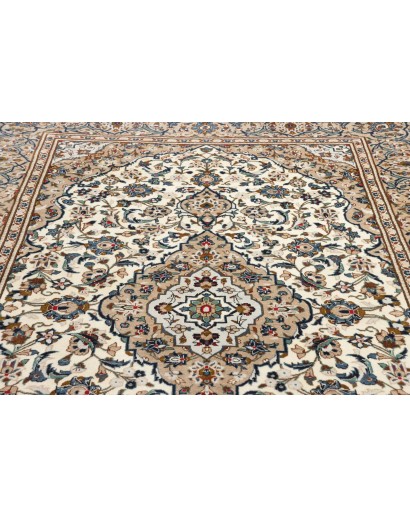 Tappeto Kashan Persia beige marrone 197x306