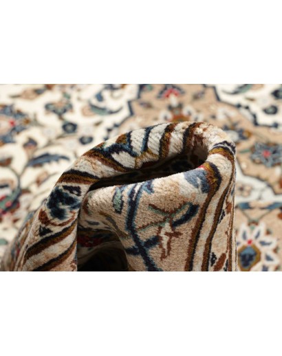 Tappeto Kashan Persia beige marrone 197x306