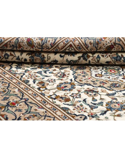 Tappeto Kashan Persia beige marrone 197x306