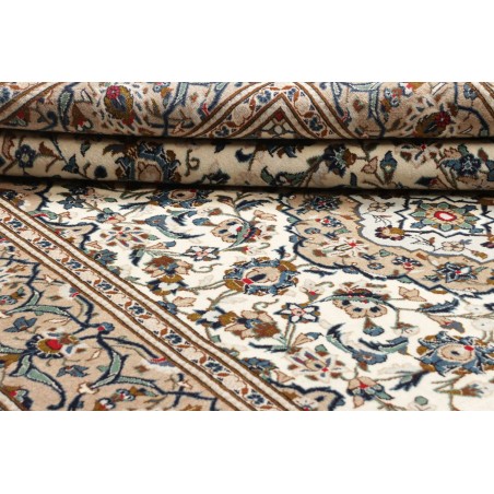 Tappeto Kashan Persia beige marrone 197x306