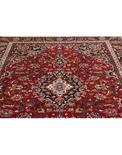 Tappeto Mashad Persia marrone bianco 243x340