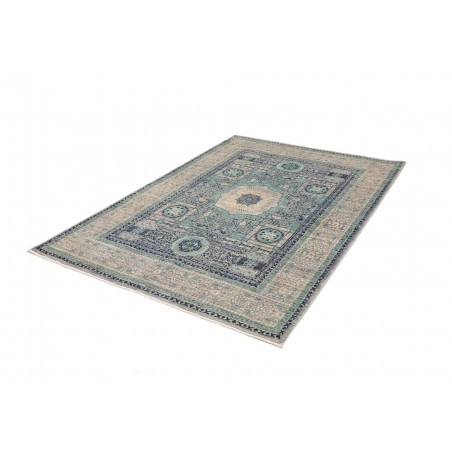 Tappeto Mamlouk Pakistan grigio bianco 153x215