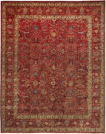Tappeto Aryana Fine Pakistan marrone blu 277x356