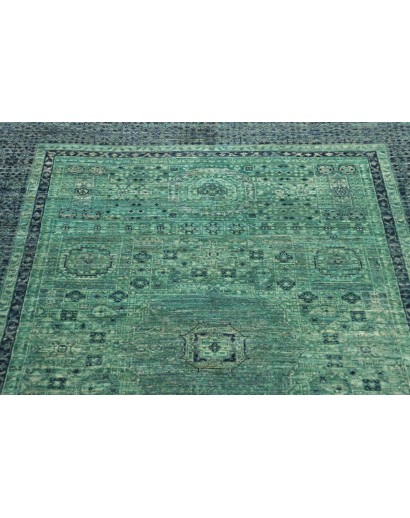 Tappeto Mamlouk Pakistan azzurro verde 129x188