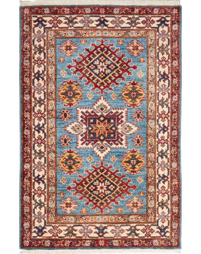 Tappeto Kazak Fine Pakistan marrone grigio 85x132