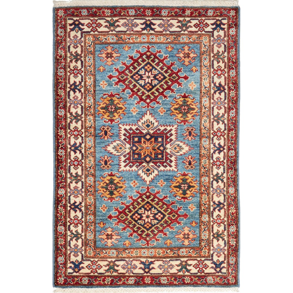 Tappeto Kazak Fine Pakistan marrone grigio 85x132