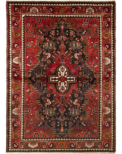 Tappeto Hamadan Persia grigio giallo 108x153