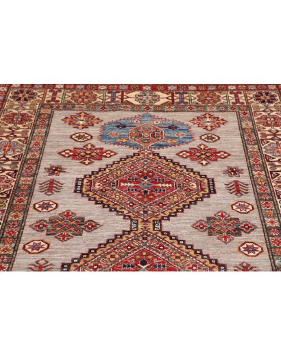 Tappeto Kazak Fine Pakistan marrone azzurro 149x207