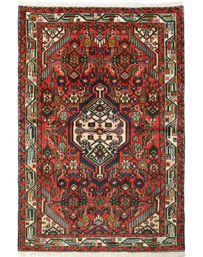 Tappeto Hamadan Persia marrone giallo 97x150