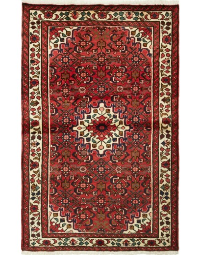 Tappeto Hamadan Persia marrone giallo 106x170
