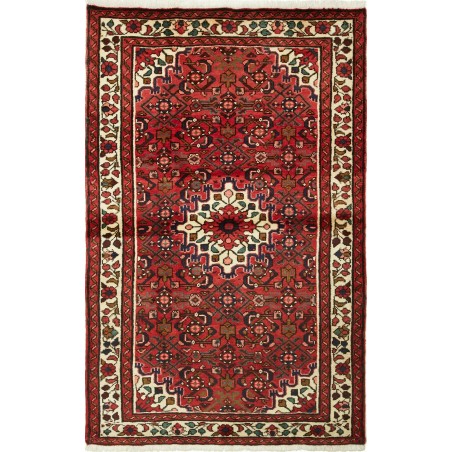 Tappeto Hamadan Persia marrone giallo 106x170