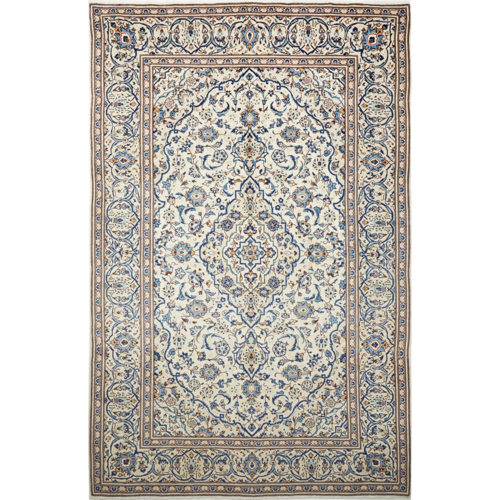 Tappeto Kashan Persia beige grigio 200x305