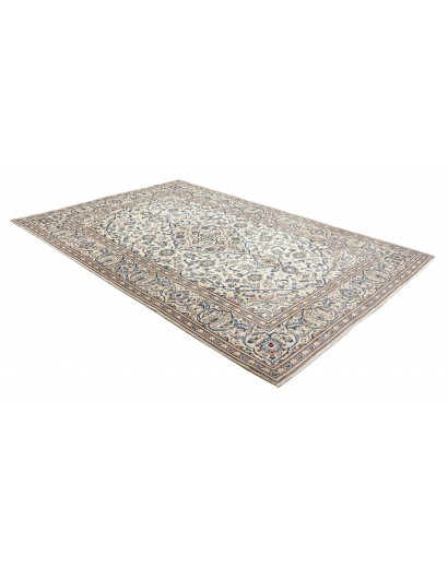Tappeto Kashan Persia beige grigio 200x305
