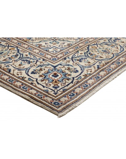 Tappeto Kashan Persia beige grigio 200x305