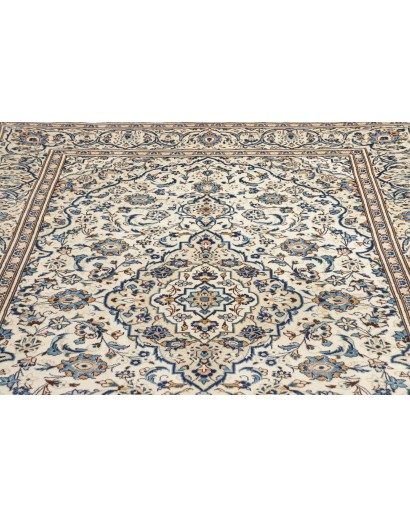 Tappeto Kashan Persia beige grigio 200x305