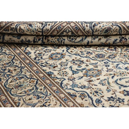 Tappeto Kashan Persia beige grigio 200x305