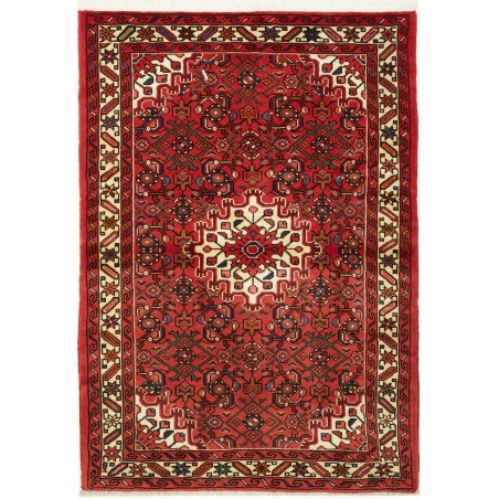 Tappeto Hamadan Persia marrone giallo 103x146