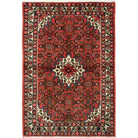 Tappeto Hamadan Persia marrone giallo 104x152