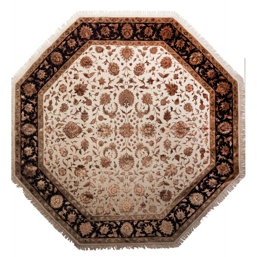 Tappeto Tabriz Royal Pakistan bianco beige 298x300