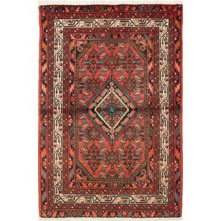 Tappeto Hamadan Persia verde marrone 100x150