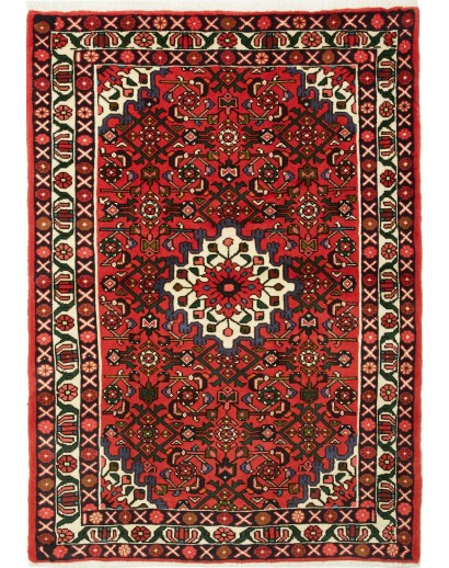 Tappeto Hamadan Persia marrone 106x149
