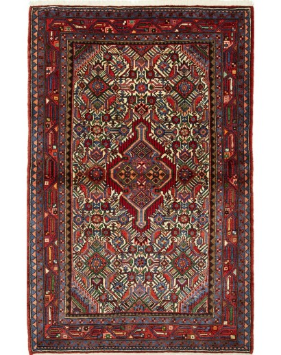 Tappeto Hamadan Persia grigio marrone 110x172