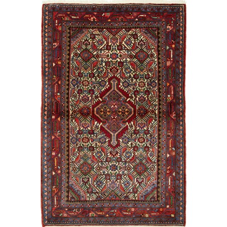 Tappeto Hamadan Persia grigio marrone 110x172