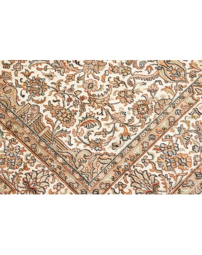 Tappeto Kashmir India giallo bianco 125x192
