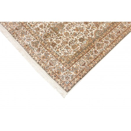 Tappeto Kashmir India giallo bianco 125x192