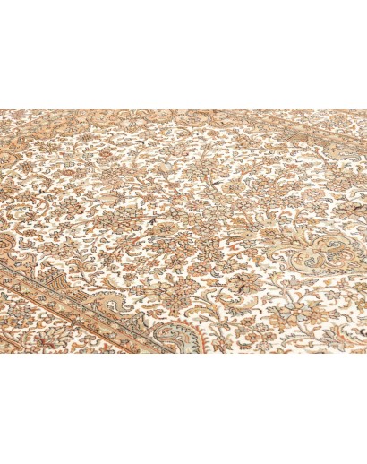 Tappeto Kashmir India giallo bianco 125x192