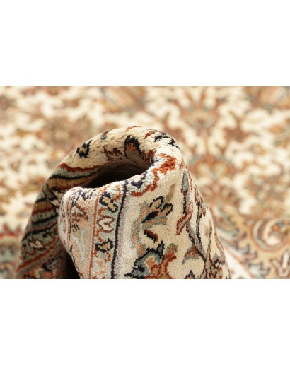 Tappeto Kashmir India giallo bianco 125x192