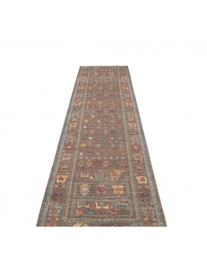 Tappeto Rubin Pakistan marrone bianco 76x346