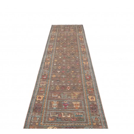 Tappeto Rubin Pakistan marrone bianco 76x346