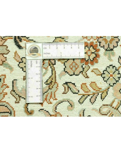 Tappeto Kashmir India giallo bianco 125x192