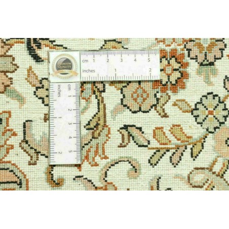 Tappeto Kashmir India giallo bianco 125x192