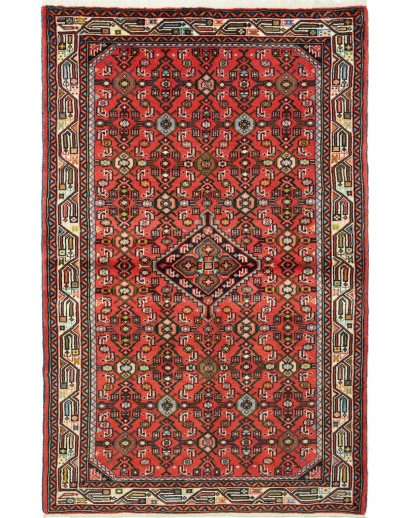 Tappeto Hamadan Persia marrone grigio 101x160