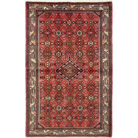 Tappeto Hamadan Persia marrone grigio 101x160