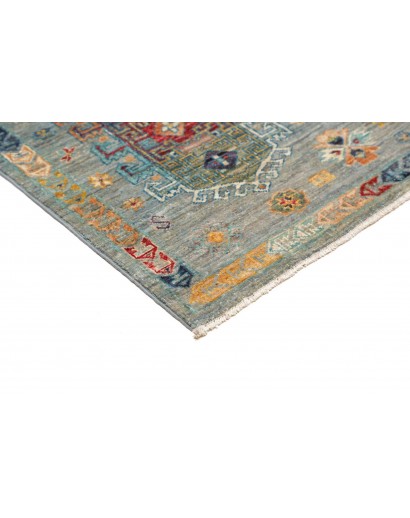 Tappeto Tribal Pakistan marrone verde 123x177