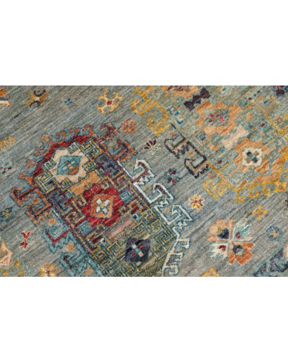 Tappeto Tribal Pakistan marrone verde 123x177