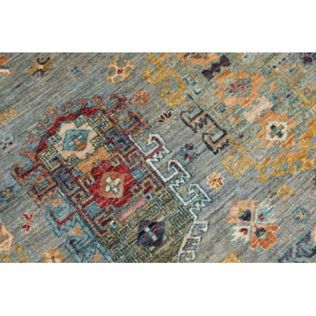 Tappeto Tribal Pakistan marrone verde 123x177
