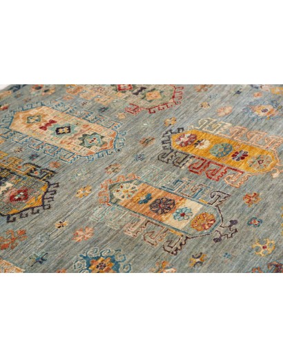 Tappeto Tribal Pakistan marrone verde 123x177