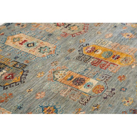 Tappeto Tribal Pakistan marrone verde 123x177