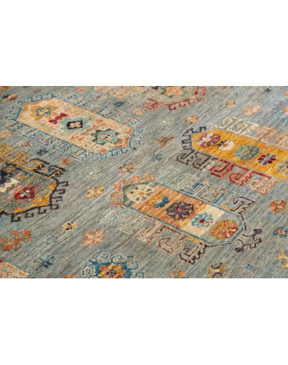 Tappeto Tribal Pakistan marrone verde 123x177